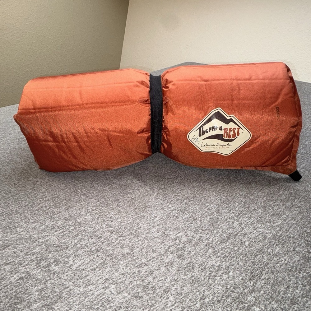 The Original Therm-a-rest Staytek 3/4 Vintage 20x47 Inch Orange Sleeping Pad